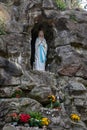 Our Lady of Lourdes Grotto in Birutes Park in Palanga, Lithuania Royalty Free Stock Photo