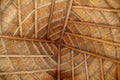 Palapa tropical Mexico wood cabin roof detail