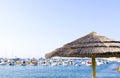 Palapa and Yachts Royalty Free Stock Photo