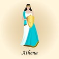 Palas athena minerva goddess of wisdom greek roman.