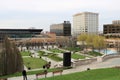 Palas complex in Iasi Romania. Hotel, buildings. Royalty Free Stock Photo