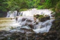 Palatha Waterfall Umphang Tak ,Thailand. Royalty Free Stock Photo