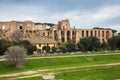 The Palatine Hill Ruins overlooking the Circus Maximus, Rome, Italy Royalty Free Stock Photo