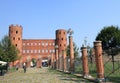Palatine towers in Turin