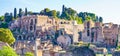 Palatino from the Windows at Musei Capitolini in Rome Italy Royalty Free Stock Photo