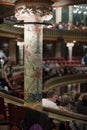 Palau de la Musica Catalana with audience. Barcelona, Spain Royalty Free Stock Photo