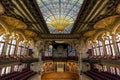 The Palau de la Musica Catalana is a concert hall, built by the architect Lluis Domenech i Montaner, Barcelona, Spain. Royalty Free Stock Photo