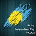 Palau Independence Day Patriotic Design.