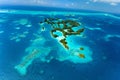 Palau islands from above Royalty Free Stock Photo