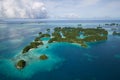 Palau islands top view