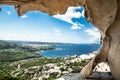 Palau sardinia view from the rock Bear Royalty Free Stock Photo