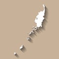 Palau vector country map silhouette