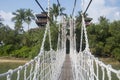 Palawan Beach hanging bridge in Sentosa, Singapore Royalty Free Stock Photo