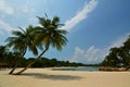 Palawan beach. Sentosa Island. Singapore Royalty Free Stock Photo