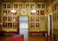 Throne room with portraits of patriarchs Udine, Archbishops Palace Italy Royalty Free Stock Photo