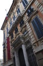 Palazzo Bianco Building from Via Garibaldi Street of Genoa City. Liguria, Italy Royalty Free Stock Photo