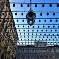 Palazzo Civico and street lamps in Turin city, Italy. Art and inspiration