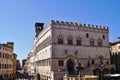 The Palazzo dei Priori or City in Perugia Royalty Free Stock Photo