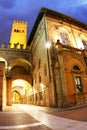 Palazzo del Podesta at night (Bologna, Italy) Royalty Free Stock Photo