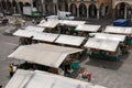 The market in the Palazzo della Ragione in Padua Italy