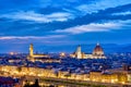 Palazzo della Signoria and the Duomo di Firenze Royalty Free Stock Photo