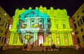 Palazzo Ducale, show dedicated to Andy Warhol event exposure in Genoa, Italy. Royalty Free Stock Photo