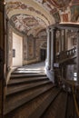 Palazzo Farnese, the principal staircase or Scala Regia, a graceful spiral of steps supported by pairs of Ionic columns