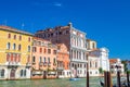 The Palazzo Flangini is a Baroque style palace building and Campo San Geremia Roman Catholic church on the Grand Canal Royalty Free Stock Photo