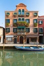 Palazzo with flowers, Venice, Italy