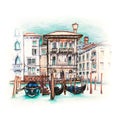 Palazzo on the Grand Canal in Venice, Italia Royalty Free Stock Photo