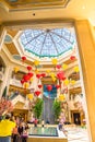 Palazzo Hotel and Casino lobby skylight Royalty Free Stock Photo