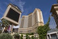 The Palazzo hotel and sign.