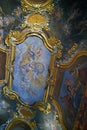 Italy Turin royal palace Palazzo Madama ceiling of room room Triumph of the Qeen Royalty Free Stock Photo