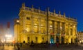 Palazzo Madama in Turin at night, Italy