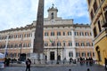 Palazzo Montecitorio palace in Rome, Italy, the seat of the Ital