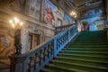 Palazzo Moroni: A seventeenth-century palace which preserves decorated, furnished interiors and a rich art collection Royalty Free Stock Photo