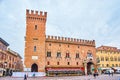 The Palazzo Municipale in Ferrara, Italy Royalty Free Stock Photo