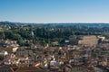 Palazzo Pitti and Boboli Gardens. Aerial view. Florence, Italy Royalty Free Stock Photo
