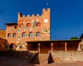 The Palazzo Pretorio in the italian town of Certaldo Alto. Tuscany, Italy Royalty Free Stock Photo