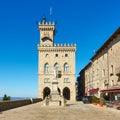 Palazzo Pubblico - The City hall of San Marino Royalty Free Stock Photo