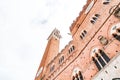The Palazzo Pubblico, town hall is a palace in Siena, Italy Royalty Free Stock Photo