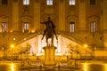 Palazzo Senatorio at night Royalty Free Stock Photo