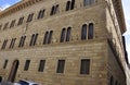 Palazzo Spannocchi Palace facade from Piazza Salimbeni Square of Siena Medieval City. Tuscany. Italy Royalty Free Stock Photo