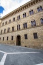 Palazzo Spannocchi on Piazza Salimbeni, Siena, Italy Royalty Free Stock Photo