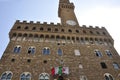 Palazzo Vecchio Building from Piazza della Signoria Square of Florence Metropolitan City. Italy Royalty Free Stock Photo