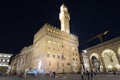 Palazzo Vecchio Florence Italy at night Royalty Free Stock Photo