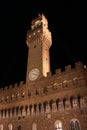 Palazzo Vecchio, Florence, by night Royalty Free Stock Photo