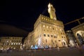 Palazzo Vecchio in Florence at night, Italy Royalty Free Stock Photo