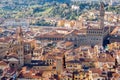 Palazzo Vecchio, Florence view from the Dome Royalty Free Stock Photo