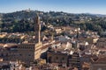 Palazzo Vecchio The Old Palace. Aerial view. Florence, Italy Royalty Free Stock Photo